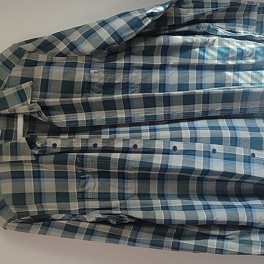 Vtg Timberland 100% cotton flannel Large heavy duty - Picture 3 of 4